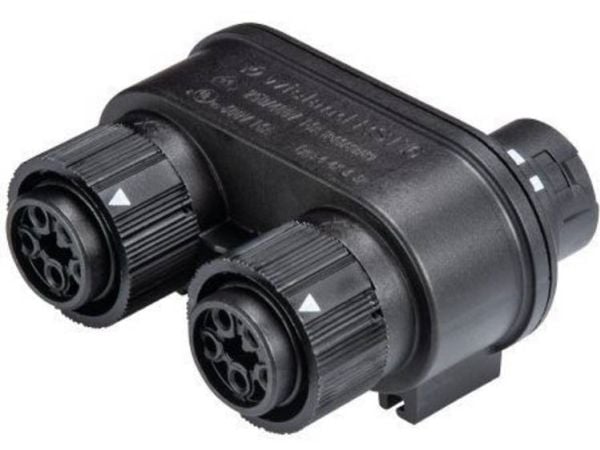 Wieland Electric 46.050.1253.1 rundstikfordeler, samlet poltall: 4 + PE, serie RST® MINI, 1 stk
