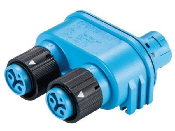 Wieland Electric 46.030.1254.9 rundstiftfordeler, samlet polantall: 2, RST® MINI