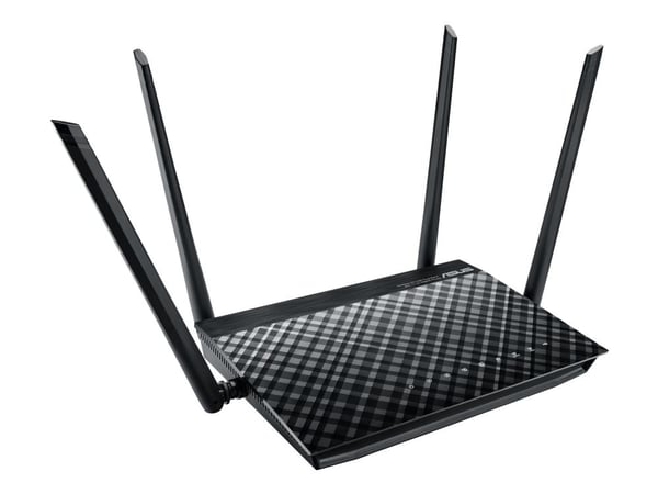 ASUS RT-AC1200 v.2, Ethernet WAN, Nopea Ethernet, Musta