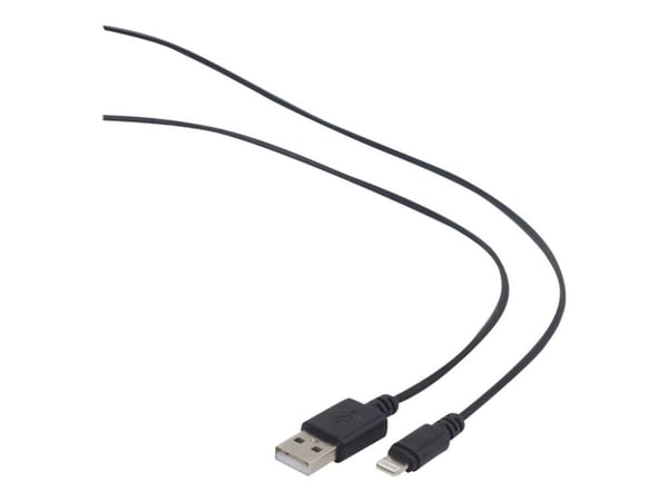 Cablexpert - Lightning-kaapeli - USB-uros Lightning-uros - 3 m - musta