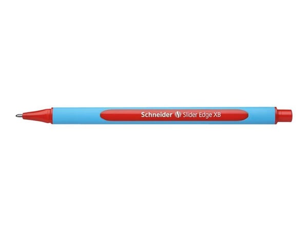 Schneider Slider Edge - Kulepenn - rød - 1.4 mm - ekstra bred