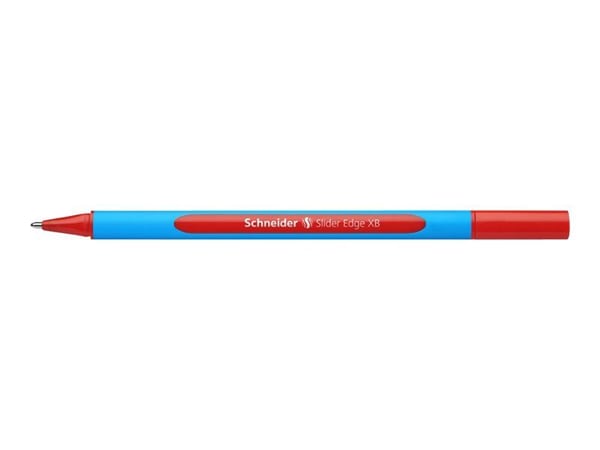Schneider Slider Edge - Kulepenn - rød - 1.4 mm - ekstra bred
