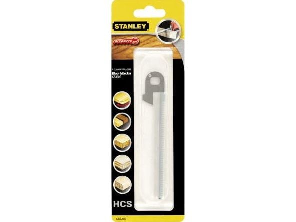 Stanley STA29971-XJ, Puukkosahanterä, Lastulevy, Lehtipuu, Laminaatti, Pehmeä puu, Vaneri puuytimellä, Runsashiilinen teräs (HCS), Musta, Harmaa, 9...
