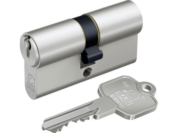 BASI V50 - 27/35 mm KA, Europrofilsylinder, Nickel, 3 stykker, 1 stykker, 240 g, 1,7 cm