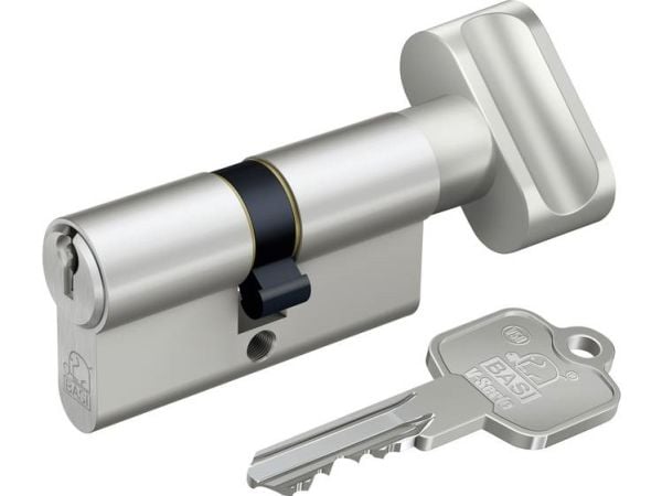 BASI V50 - K30/30 mm KA, Europrofilsylinder, Nickel, 3 stykker, 1 stykker, 290 g, 1,7 cm