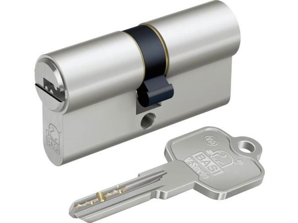 BASI VB5001-0515-0020, Europrofilsylinder, Kromfarge, 3 stykker, 374 g, 1,5 cm