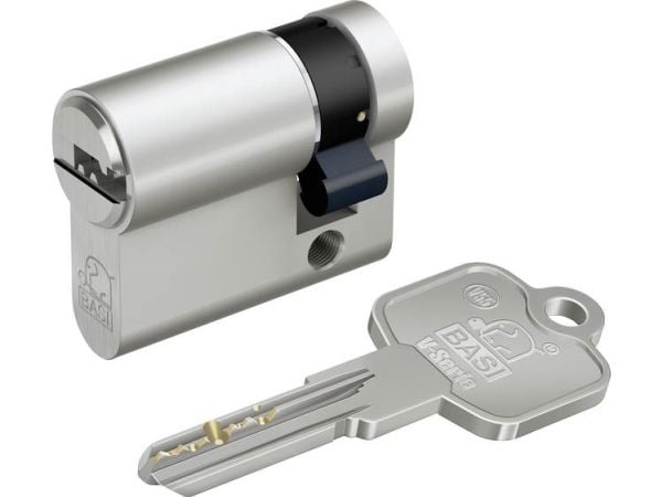 BASI V55 - 10/30 mm KA, Europrofilsylinder, Nickel, 5 stykker, 1 stykker, 257 g, 1,7 cm