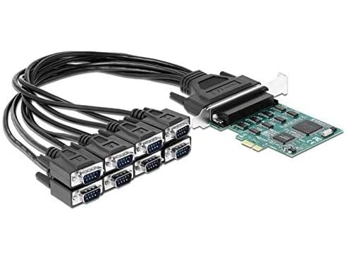 DeLOCK - Seriell adapter - PCIe 1.1 - RS-232 x 8 - svart, grønn (90411)