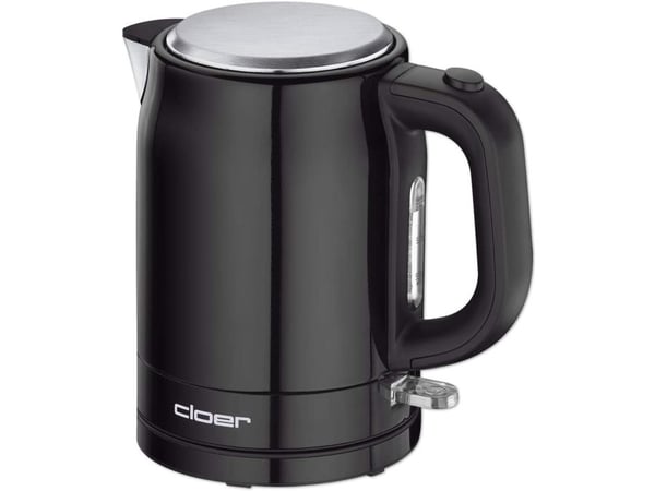 Cloer 4510, 1 L, 2200 W, Musta, Ruostumaton teräs, Veden tason ilmaisin, Ylikuumenemissuoja