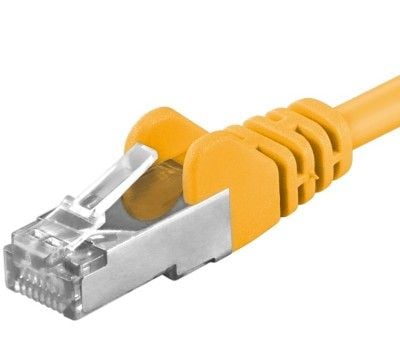 PremiumCord SP6ASFTP015Y, 1,5 m, Cat6a, SF/UTP (S-FTP), RJ-45, RJ-45
