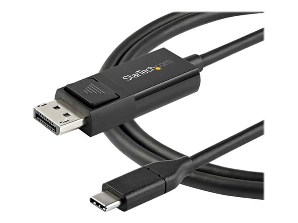 StarTech 3ft (1m) USB C to DisplayPort 1.2 Cable 4K 60Hz, Bidirectional DP to USB-C or USB-C to DP Reversible Video Adapter Cable, HBR2/HDR, USB Ty...