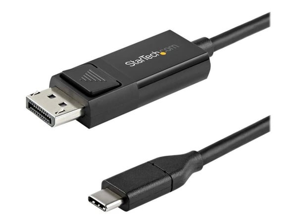 StarTech 6ft (2m) USB C to DisplayPort 1.2 Cable 4K 60Hz, Bidirectional DP to USB-C or USB-C to DP Reversible Video Adapter Cable, HBR2/HDR, USB Ty...