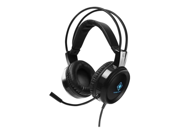 DELTACO GAMING GAM-105 - Hodesett - full størrelse - kablet - 3,5 mm jakk - svart