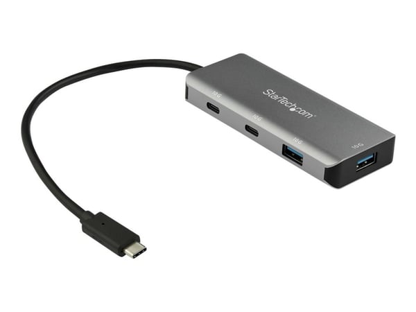 StarTech.com 4 Port USB C Hub w/ 2x USB A &amp; 2x USB C, SuperSpeed 10Gbps USB Type-C 3.1/3.2 Gen 2 Hub, USB-väyläkäyttöinen, kannettava USB-C USB...