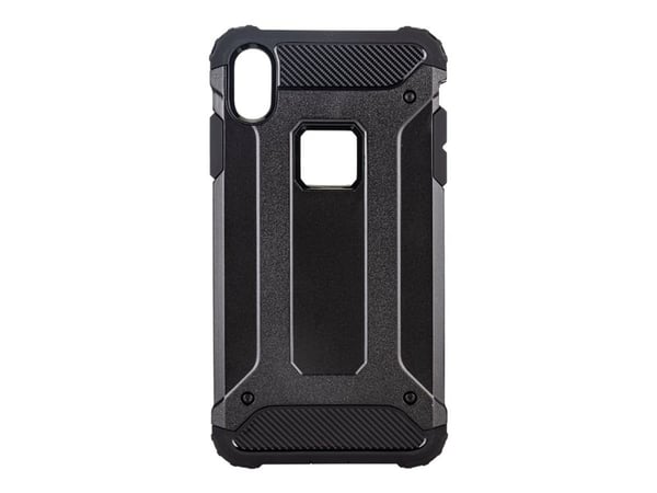 X-Shield Hard - Bagsidecover til mobiltelefon - termoplastisk polyuretan (TPU) - sort - for Apple iPhone XR