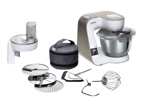 Bosch MUM5 MUM5XW10 - Kjøkkenmaskin - 1000 W - hvit/sjampanje