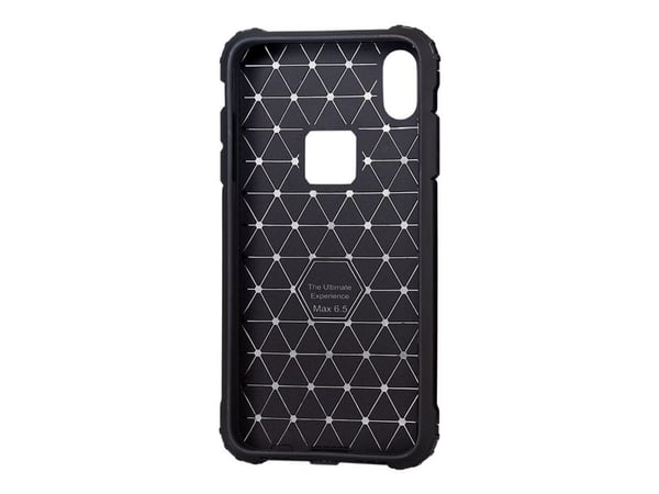 X-Shield Hard - Bagsidecover til mobiltelefon - termoplastisk polyuretan (TPU) - sort - for Apple iPhone XS Max