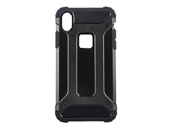 X-Shield Hard - Bagsidecover til mobiltelefon - termoplastisk polyuretan (TPU) - sort - for Apple iPhone XS Max