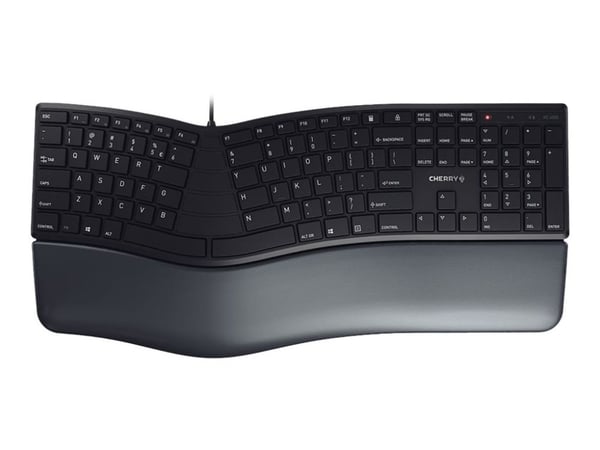 CHERRY KC 4500 ERGO - Tastatur - USB - QWERTY - Engelsk - svart