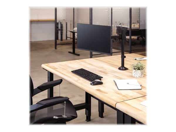 Fellowes Reflex Single Monitor Arm - Monteringssett - justerbar arm - for Skjerm - metall - svart, RAL 9017 - skjermstørrelse: inntil 32" - skriveb...
