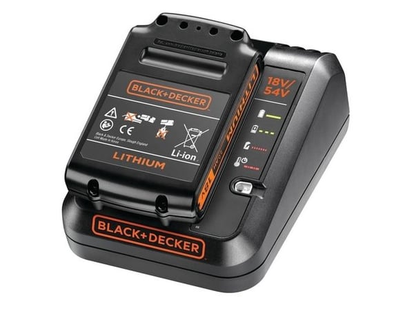 Black & Decker - Batterilader + batteri - Li-Ion - 2 Ah - 1 x batterier lader - 2 A - for BLACK+DECKER BCD003, BCD900, BCG720, BDCCS18, BDCDC18, BD...