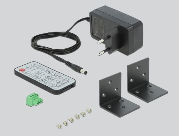 Delock 4 in 1 Multiview - KVM / lyd / USB-svitsj - 4 x KVM/lyd/USB - 1 lokalbruker - stasjonær