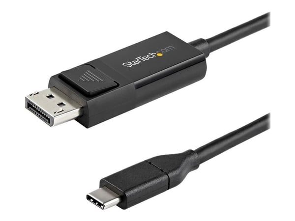 StarTech 3ft (1m) USB C to DisplayPort 1.2 Cable 4K 60Hz, Bidirectional DP to USB-C or USB-C to DP Reversible Video Adapter Cable, HBR2/HDR, USB Ty...