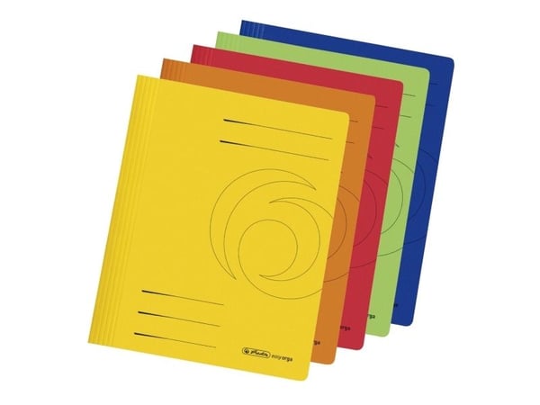 Herlitz 11037181, A4, Pahvi, Sininen, Vihreä, Oranssi, Punainen, Keltainen, 10 kpl