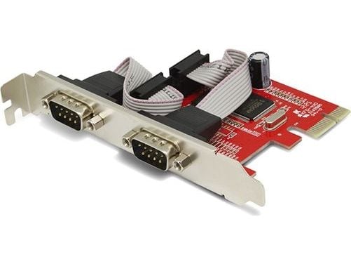 UNITEK Y-7503, PCI, Sarja, Naaras, Matala profiili, DB9, Punainen