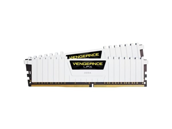 CORSAIR Vengeance LPX - DDR4 - sett - 16 GB: 2 x 8 GB - DIMM 288-pin - 3000 MHz / PC4-24000 - CL16 - 1.35 V - ikke-bufret - ikke-ECC - hvit