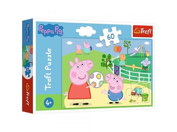 Trefl Puslespill 60 brikker Ha det gøy med Peppa Pig-venner
