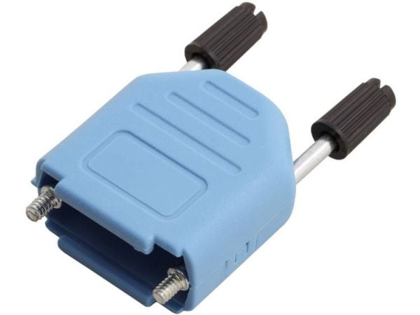 MH Connectors MHDPPK15-B-K 6353-0104-02 D-SUB-kabinett, poltall: 15, plast, metallisert, 180°, blå, 1 stk