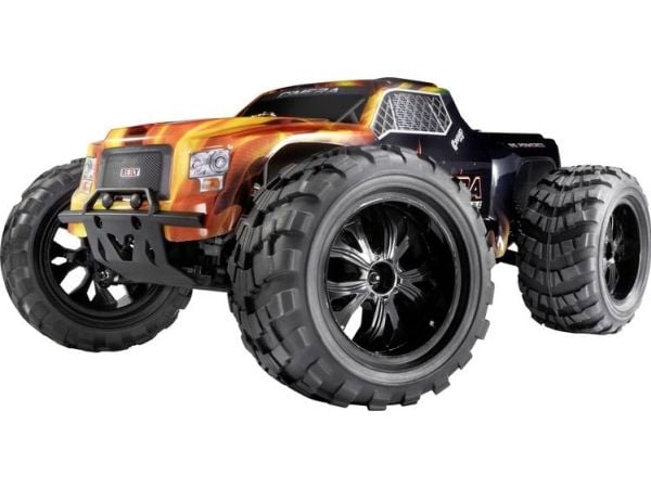 Reely Cimera Black Brushless 1:10 RC modell bil elektrisk monstertruck firehjulsdrift (4WD) 100 % RtR 2,4 GHz inkl. batteri og lader (RE-6914403)