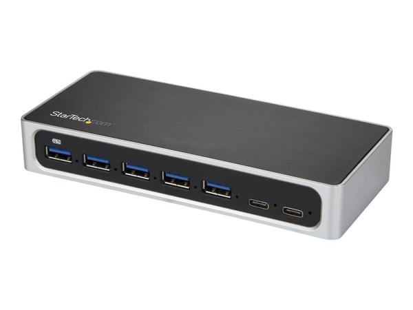 StarTech.com 7 Port USB C Hub with 1m cable and Fast Charge Port, USB-C to 5x USB-A 2x USB-C USB 3.0 (USB 3.1/3.2 Gen 1 SuperSpeed 5Gbps), Self Pow...