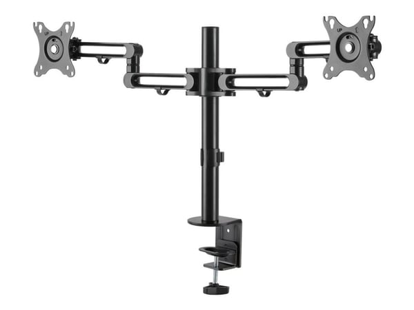 Startech Desk Mount Dual Monitor Arm, Desk Clamp VESA Compatible Monitor Mount for up to 32 inch Displays, Ergonomic Articulating Monitor Arm, Heig...