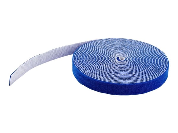 StarTech.com 100ft Hook and Loop Roll, Cut-to-Size Reusable Cable Ties, Bulk Industrial Wire Fastener Tape / Adjustable Fabric Wraps Blue / Resuabl...