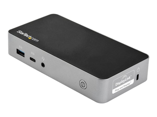 Startech USB-C Dock, Dual Monitor 1080p HDMI Laptop Docking Station, 60W Power Delivery, 1x USB-C, 3x USB-A, Ethernet, Dual HDMI Video Display USB ...