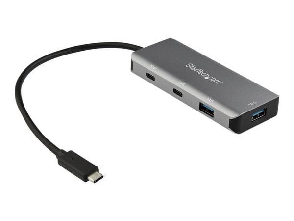 StarTech.com 4 Port USB C Hub w/ 2x USB A &amp; 2x USB C, SuperSpeed 10Gbps USB Type-C 3.1/3.2 Gen 2 Hub, USB-väyläkäyttöinen, kannettava USB-C USB...