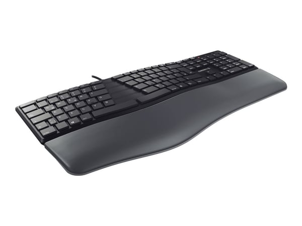 CHERRY KC 4500 ERGO - Tangentbord - USB - QWERTY - hela norden - svart