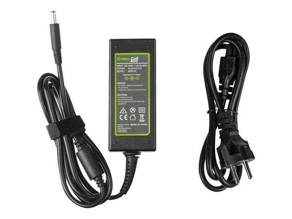 Green Cell PRO - Strømadapter - AC - 45 watt - svart - for Dell Inspiron 13 5368 2-in-1, 15 3567, 15 5551, 15 5567, 3552; XPS 13, 13 9350, 13 9360