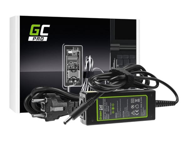 Green Cell PRO - Strømadapter - AC - 45 watt - svart - for Dell Inspiron 13 5368 2-in-1, 15 3567, 15 5551, 15 5567, 3552; XPS 13, 13 9350, 13 9360