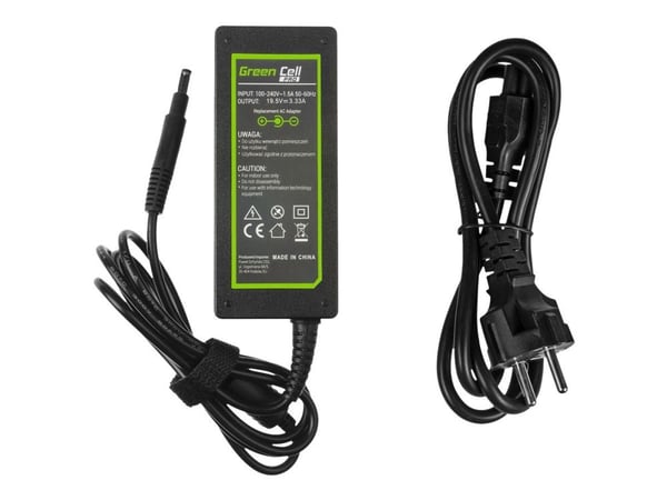 Green Cell PRO - Strømadapter - AC - 65 watt - svart - for HP Pavilion Sleekbook 15-b020ew, 15-b020sw, 15-b050sw, 15-b110sw