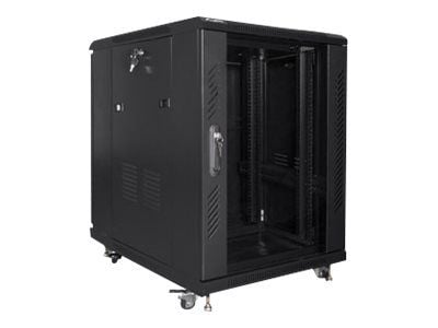 Lanberg - Rack skåp - svart, RAL 9004 - 15U - 19"