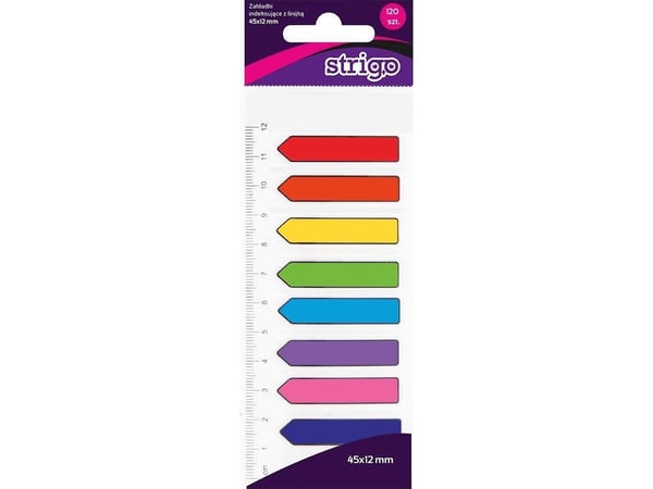 Strigo indeksfaner med pil 45x12 mm STRIGO
