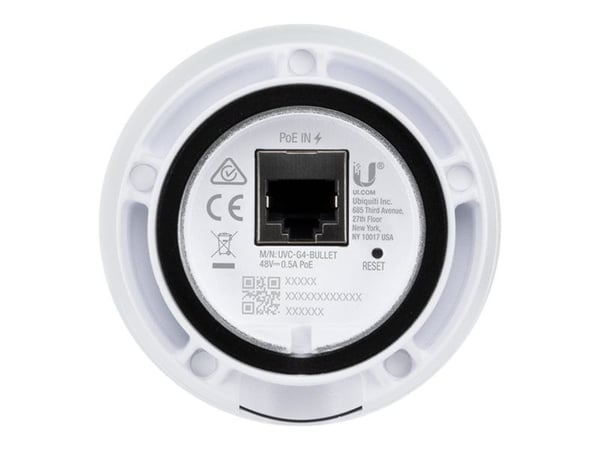 Ubiquiti UniFi UVC-G4-BULLET - Nettverksovervåkingskamera - utendørs, innendørs - værbestandig - farge (Dag og natt) - 4 MP - 2688 x 1512 - 1440p -...
