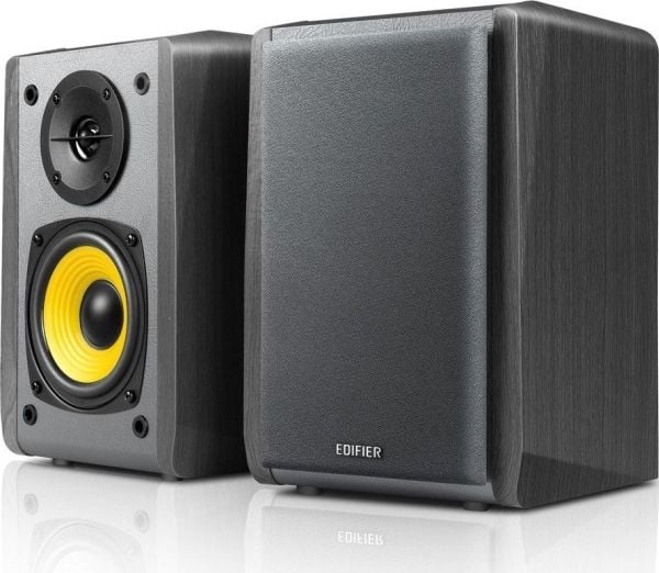 Edifier R1010BT - Högtalare - bokhylla - trådlös - Bluetooth - 24 Watt (Total) - 2-vägs - svart