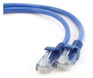 Gembird - Patch-kabel - RJ-45 (hane) till RJ-45 (hane) - 25 cm - UTP - CAT 5e - formpressad, hakfri - blå
