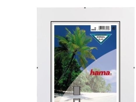 Hama Frameless Picture Holder Clip-Fix - Fotoholder - Designet for : 8x11 in (20x28 cm) - glass - rektangulær