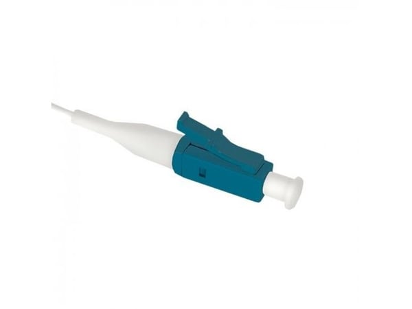 Qoltec - Rottehale - LC/UPC enkelttilstand (han) til LC/UPC enkelttilstand (han) - 3 m. - fiberoptik - 9 / 125 micron - G.652D - halogenfri - hvid