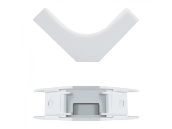 Qoltec Bending angle | 45 x 18mm - Innervinkel for kabelkanal - hvit